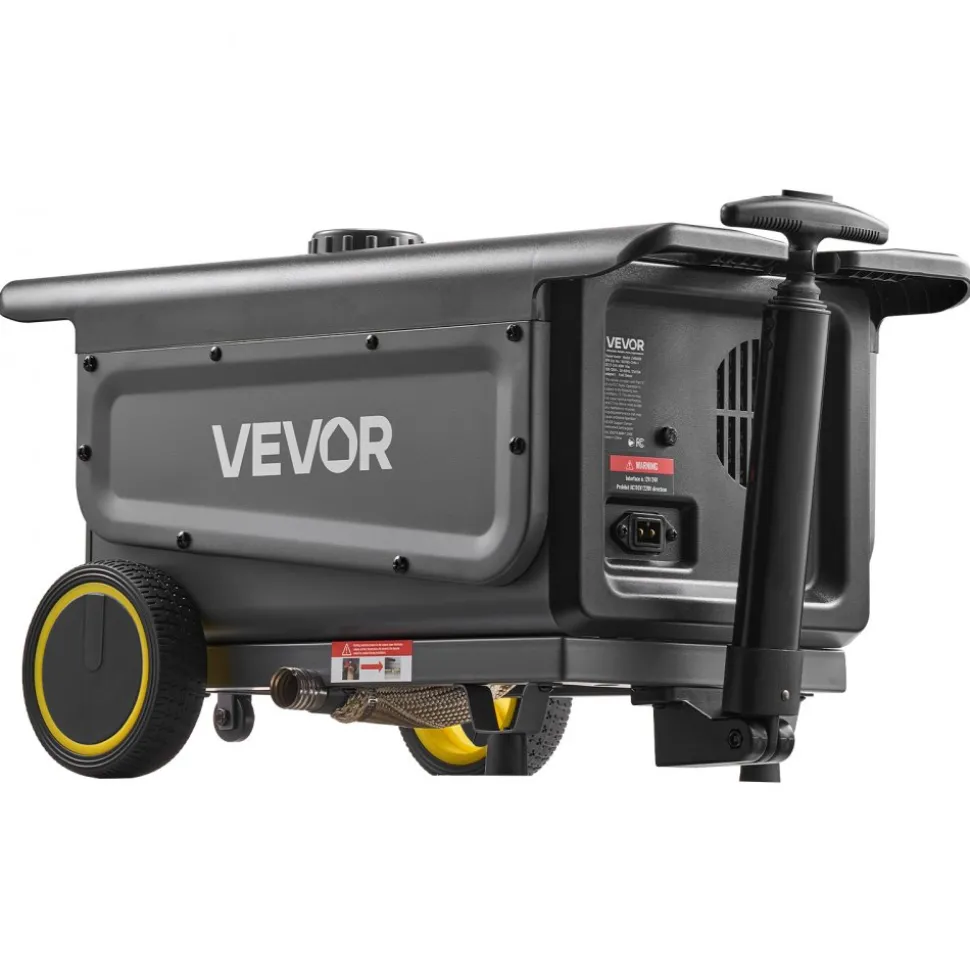 VEVOR Diesel Heater, 8KW, DC 12V/24V, All in One Portable Diesel Air Heater with Bluetooth APP Control, Remote Control and LCD Screen, Trolley Design, 1.3 Gal Fuel Tank for Trucks, Vans, RVs, Campers