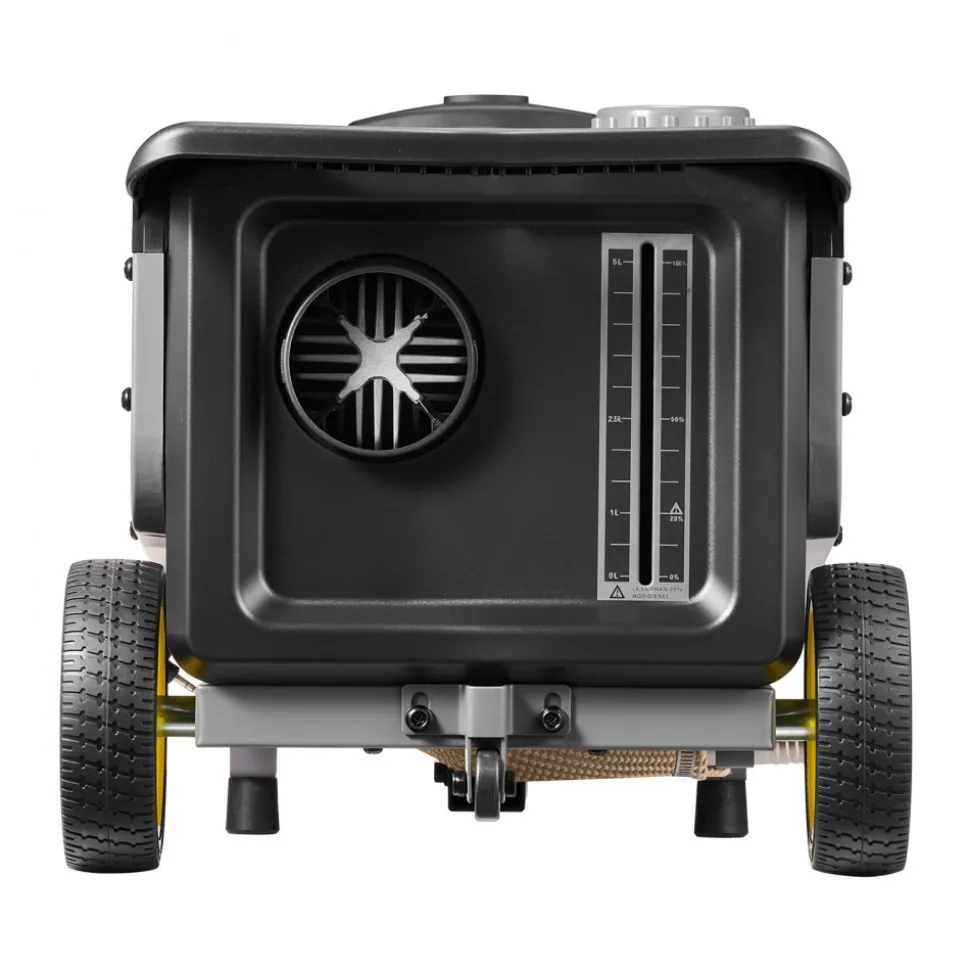 VEVOR Diesel Heater, 8KW, DC 12V/24V, All in One Portable Diesel Air Heater with Bluetooth APP Control, Remote Control and LCD Screen, Trolley Design, 1.3 Gal Fuel Tank for Trucks, Vans, RVs, Campers