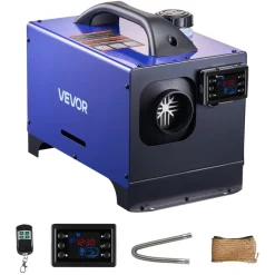 VEVOR Diesel Heater, 8KW, DC 12V/24V, All in One Portable Diesel Air Heater with Remote Control and LCD Display, Fast Heating Low Noise, 1.3 Gal Fuel Tank for Vehicles, RVs, Vans, Tractors and Trucks