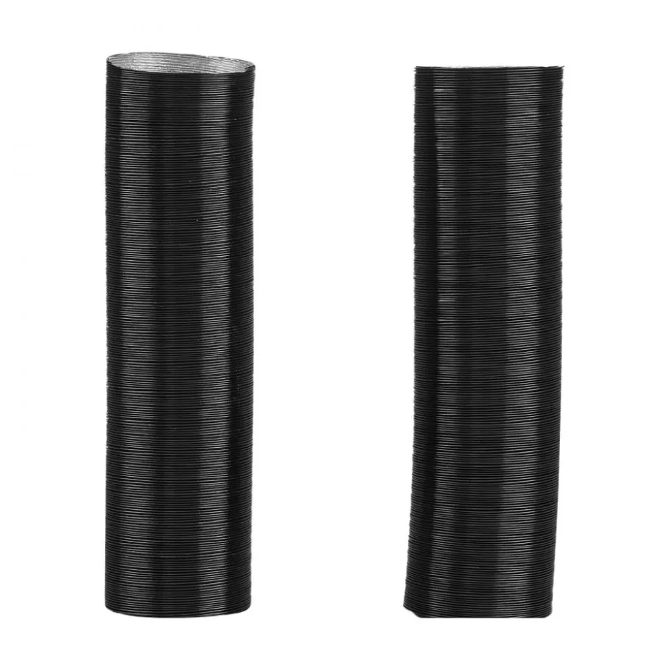 VEVOR Diesel Heater Pipe Duct Vent Kit, 3-inch Heater Pipe Warm Air Outlet Vent Set with Y-Shaped Connector & Air Duct Clamps, Parking Heaters Air Ducts Vent Kit for 5KW 8KW Diesel Heaters, Black