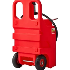 VEVOR Diesel Transfer Tank, 32 Gallon, Portable Kerosene Tank with 12V DC 10GPM Electric Transfer Pump, 13 ft Delivery Hose & Self-sealing Nozzle, Compatible with Diesel & Kerosene