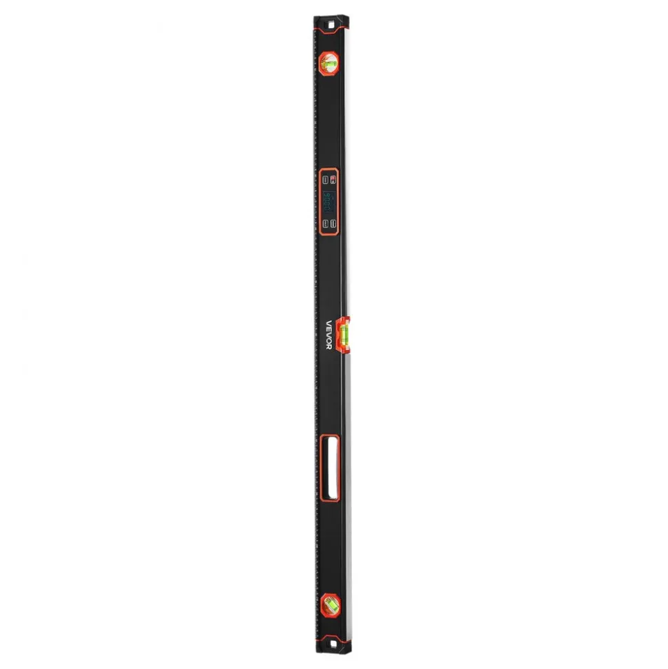 VEVOR Digital Level, 48 in Length, Magnetic Electronic Level with LED Backlit Display, 360° Electronic Leveler Tool with 0°/45°/90° Bubble Vials, IP54 Rating for Construction Carpentry Home Renovation