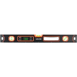 VEVOR Digital Level, 24 in Length, Magnetic Electronic Level with LED Backlit Display, 360° Electronic Leveler Tool with 0°/45°/90° Bubble Vials, IP54 Rating for Construction Carpentry Home Renovation