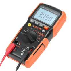 VEVOR Digital Multimeter, 4000-Count TRMS Voltmeter Ohmmeter, 1000V AC/DC Voltage Tester with Switchable Auto/Manual Range for Voltage, Resistance, and Continuity Measurment