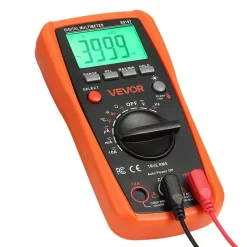 VEVOR Digital Multimeter, 4000-Count TRMS DC/AC Voltmeter Current Tester, Auto-Ranging Multimeter for Current Voltage Resistance Capacitance Temperature Diodes Continuity Duty-Cycle Measurments