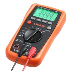VEVOR Digital Multimeter, 4000-Count TRMS DC/AC Voltmeter Current Tester, Auto-Ranging Multimeter for Current Voltage Resistance Capacitance Temperature Diodes Continuity Duty-Cycle Measurments