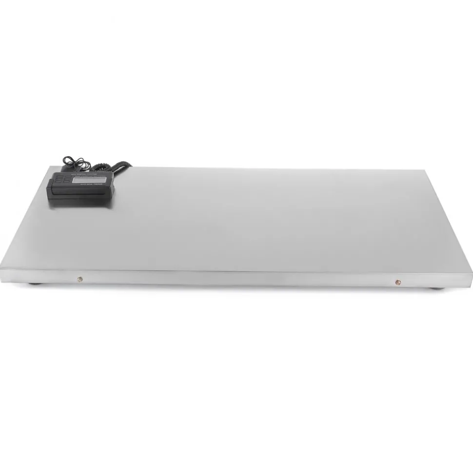 VEVOR Digital Postal Scale, 0.2 lbs Dual Accuracy, 1100 lbs Commercial Weight Scale with Hold/Tare Function & LCD Display, Fit for Packages, Postage, Luggage, Battery and Power Adapter Included