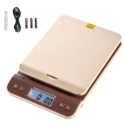 VEVOR Digital Shipping Postal Scale, 0.1 oz High Accuracy, 88 lbs Postal Scale with Hold/Tare/Auto-off Function, Flip Holder Design & Easy Calibration, Fit for Home and Office Use, Battery Included