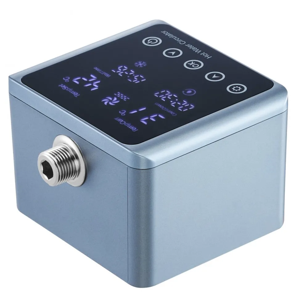 VEVOR Digital Smart Instant Hot Water Recirculating Pump Kit, with Built-in Thermostat, Timer, Digital Screen, Under Sink Recirculation Circulation Circulator Pump System, for House Water Heaters
