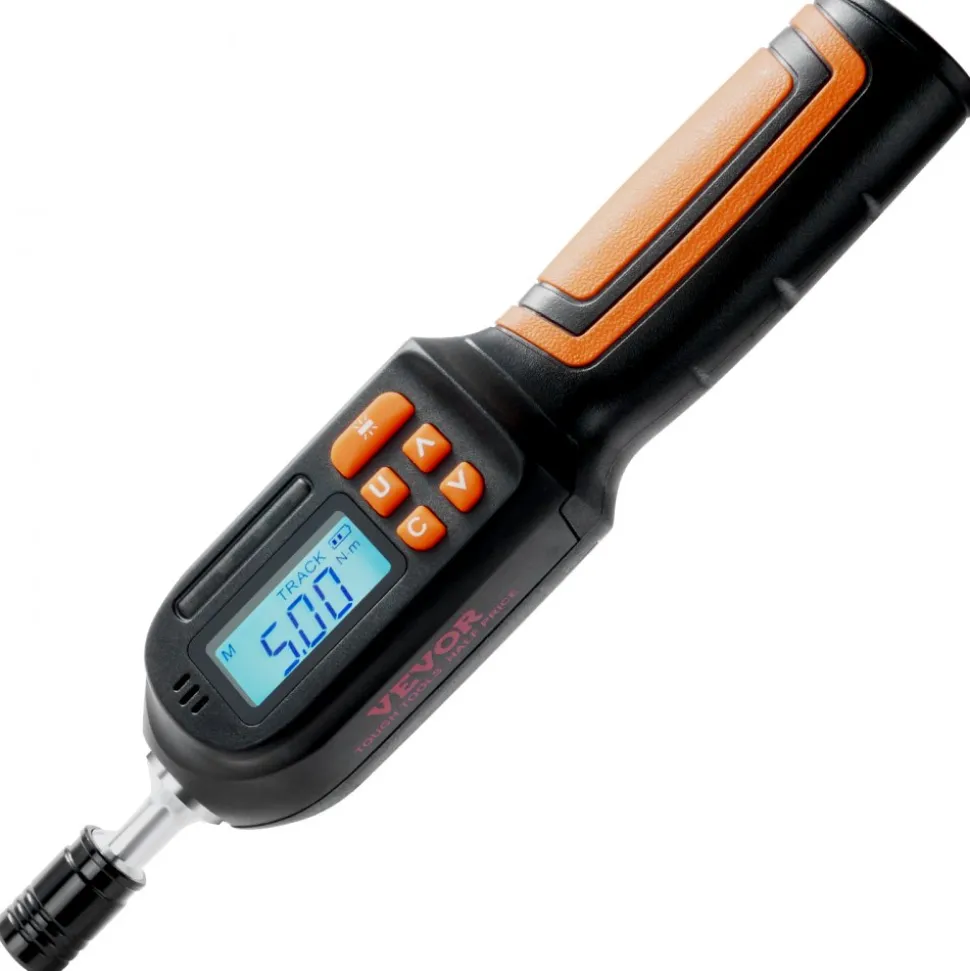 VEVOR Digital Torque Screwdriver, 1/4" Drive Screwdriver Torque Wrench, Electrician Torque Screwdriver with LCD, 2.65-70.67 in-lbs Torque Range, 0.01 N.m Increment Torque Screwdriver with Bits & Case
