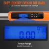 VEVOR Digital Torque Wrench, 1/2" Drive Electronic Torque Wrench, Torque Wrench Kit 25-250ft.lb/34-340n.m Torque Range Accurate to ±2%, 3-Mode Adjustable Torque Wrench Set with LED Buzzer Calibration