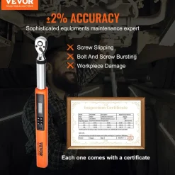 VEVOR Digital Torque Wrench, 3.7-37ft.lb/5-50n.m 3/8
