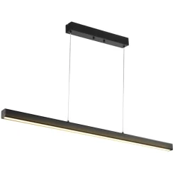 VEVOR Dimmable Linear Pendant Light, 20W, 47 in LED Linear Light Fixture Chandelier with Acrylic Lampshade 3000K / 4000K / 6500K Color Temperature Adjustable Height, for Dining Room Kitchen Island