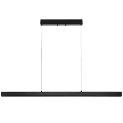 VEVOR Dimmable Linear Pendant Light, 20W, 47 in LED Linear Light Fixture Chandelier with Acrylic Lampshade 3000K / 4000K / 6500K Color Temperature Adjustable Height, for Dining Room Kitchen Island