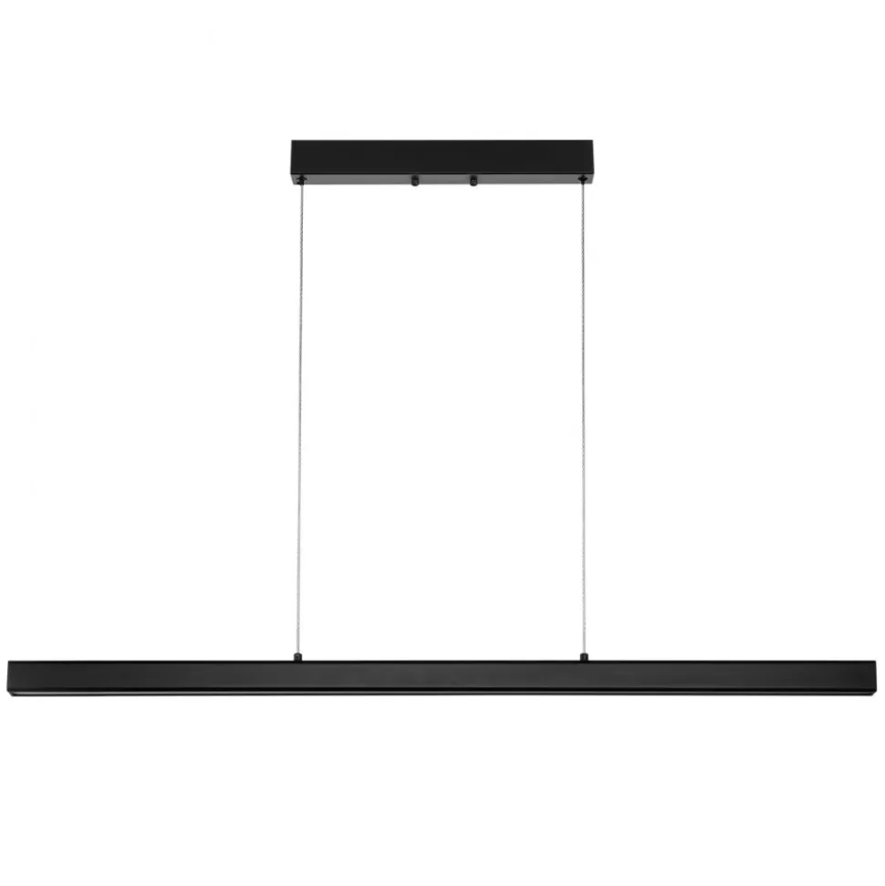 VEVOR Dimmable Linear Pendant Light, 20W, 47 in LED Linear Light Fixture Chandelier with Acrylic Lampshade 3000K / 4000K / 6500K Color Temperature Adjustable Height, for Dining Room Kitchen Island
