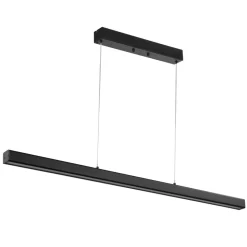 VEVOR Dimmable Linear Pendant Light, 20W, 47 in LED Linear Light Fixture Chandelier with Acrylic Lampshade 3000K / 4000K / 6500K Color Temperature Adjustable Height, for Dining Room Kitchen Island