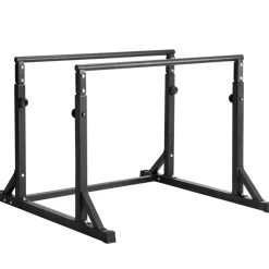 VEVOR Dip Bar, 800 lbs Capacity, Heave Duty Dip Stand Station with Adjustable Height, Fitness Workout Dip Bar Station Stabilizer Parallette Push Up Stand, Parallel Bars for Strength Training Home Gym