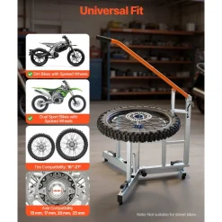 VEVOR Dirt Bike and Dual Sport Tire Changer, Fits for 16
