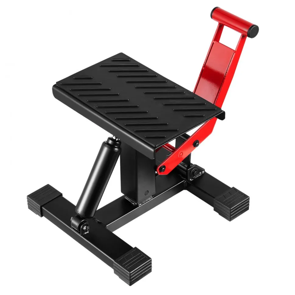 VEVOR Dirt Bike Lift Stand, Motorcycle Jack Lift Stand 1200lbs Capacity and Hydraulic Lift Operation, Hoist Table Adjustable Height 9.8"-18.3" for Dirtbike Repair, Maintenance, Dirt Bike Accessories