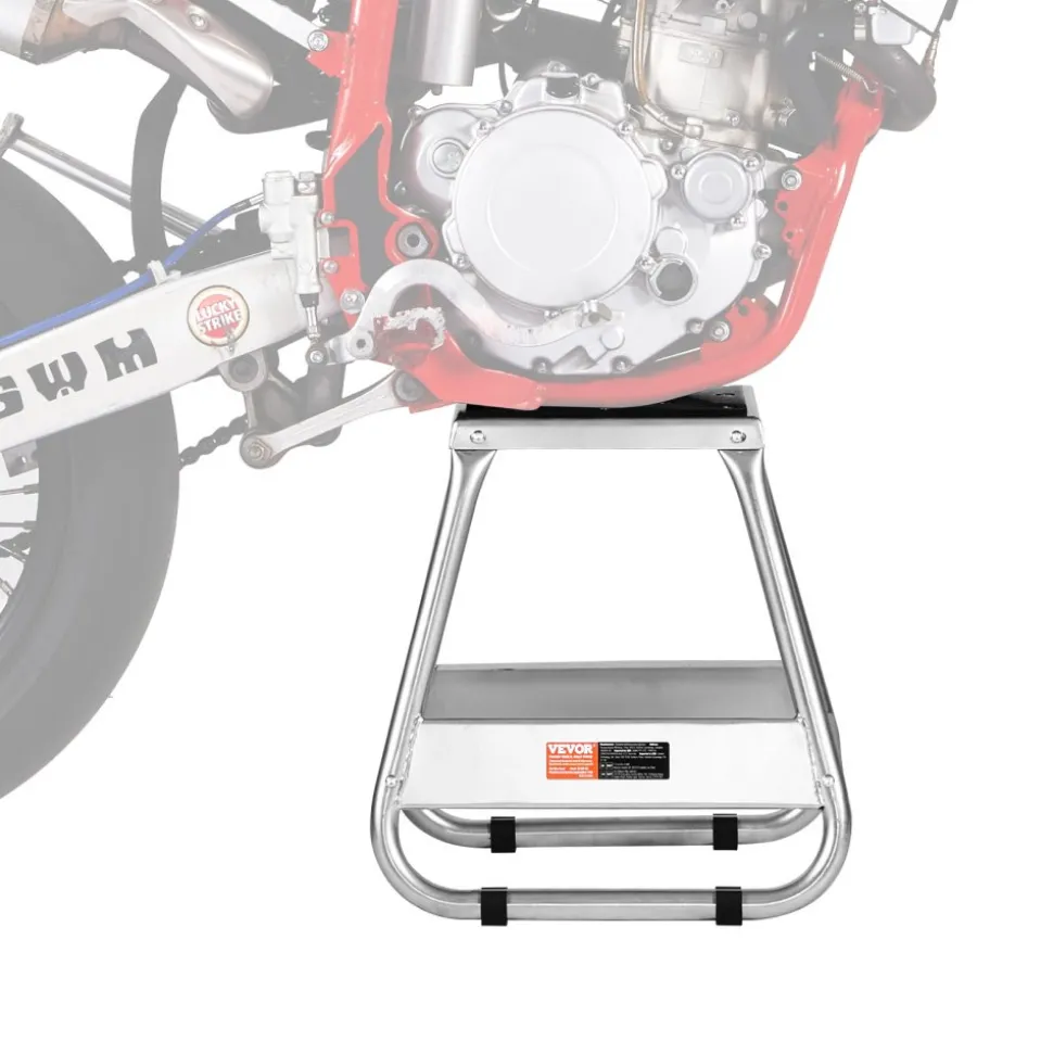 VEVOR Dirt Bike Stand, 1100 lbs Load Capacity Dirtbike Pit Stand, Universal Non-Slip Off-Road Steel Heavy Duty Dirtbike Maintenance Lift, Moto Box Stand for Motorcycle & Powersports Maintainence