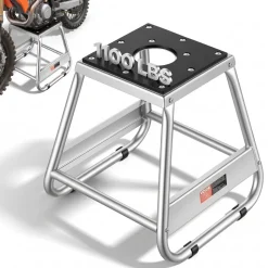 VEVOR Dirt Bike Stand, 1100 lbs Load Capacity Dirtbike Pit Stand, Universal Non-Slip Off-Road Steel Heavy Duty Dirtbike Maintenance Lift, Moto Box Stand for Motorcycle & Powersports Maintainence