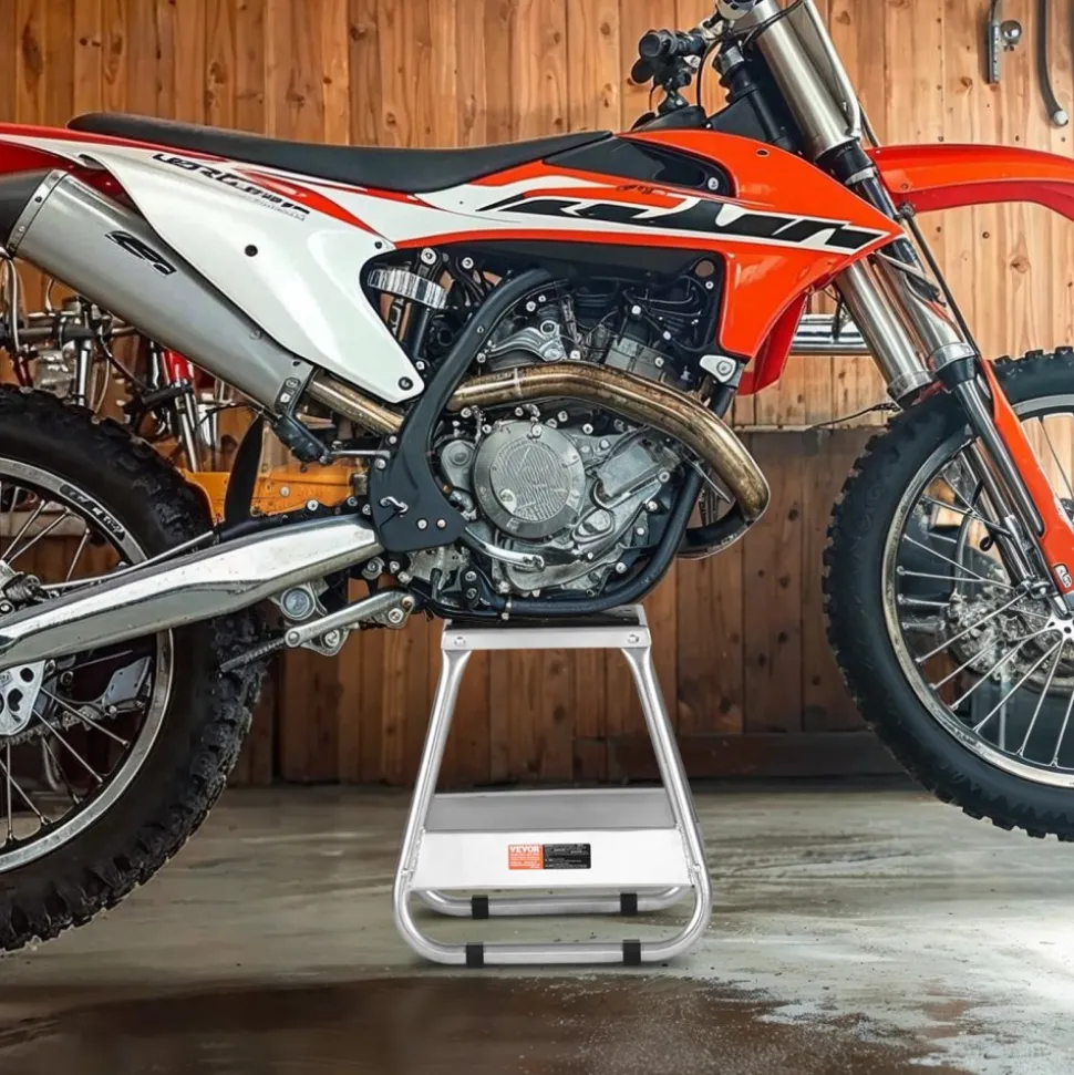 VEVOR Dirt Bike Stand, 1100 lbs Load Capacity Dirtbike Pit Stand, Universal Non-Slip Off-Road Steel Heavy Duty Dirtbike Maintenance Lift, Moto Box Stand for Motorcycle & Powersports Maintainence
