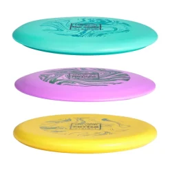 VEVOR Disc Golf Set, 3 Pack Disc Golf Starter Set, Beginners Flying Discs for Full-Body Strength Training, with Putter, Mid-Range, Driver for Outdoor Backyard, Lawn, Beach, and Park