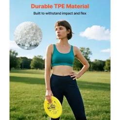 VEVOR Disc Golf Set, 3 Pack Disc Golf Starter Set, Beginners Flying Discs for Full-Body Strength Training, with Putter, Mid-Range, Driver for Outdoor Backyard, Lawn, Beach, and Park