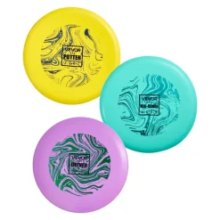 VEVOR Disc Golf Set, 3 Pack Disc Golf Starter Set, Beginners Flying Discs for Full-Body Strength Training, with Putter, Mid-Range, Driver for Outdoor Backyard, Lawn, Beach, and Park