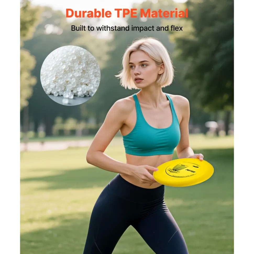 VEVOR Disc Golf Set, 12 PCS Flying Discs for Beginners, Disc Golf Starter Set, with Putter, Mid-Range, Driver, Including Mini Marker, Portable Backpack, for Outdoor Backyard, Lawn, Beach, and Park