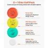 VEVOR Disc Golf Set, 6 PCS Flying Discs for Beginners, Disc Golf Starter Set, with Putter, Mid-Range, Driver, Including Mini Marker, Portable Backpack, for Outdoor Backyard, Lawn, Beach, and Park