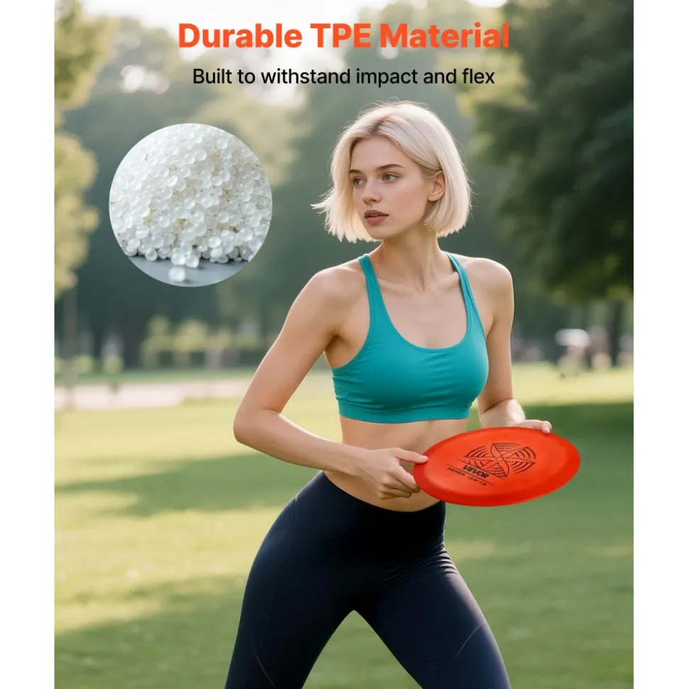 VEVOR Disc Golf Set, 6 PCS Flying Discs for Beginners, Disc Golf Starter Set, with Putter, Mid-Range, Driver, Including Mini Marker, Portable Backpack, for Outdoor Backyard, Lawn, Beach, and Park
