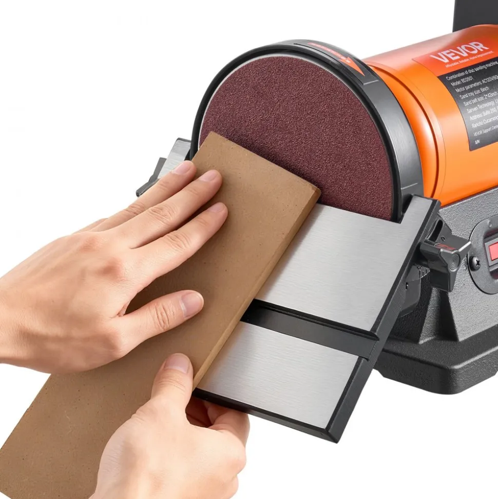 VEVOR 6" Disc Sander & 2" x 42" Belt Sander, 420W Professional Bench Belt Disc Sanders Combo with Multiple Angle Adjustments for DIY Woodworking, Furniture Refinishing, Knife Sharpening