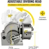 VEVOR Dividing Head BS-1 Dividing Head Set 6" 3-jaw Chuck Semi Universal Milling Set with 6" Chuck+Tailstock+Dividing Plates for Milling Grinding Drilling Machine