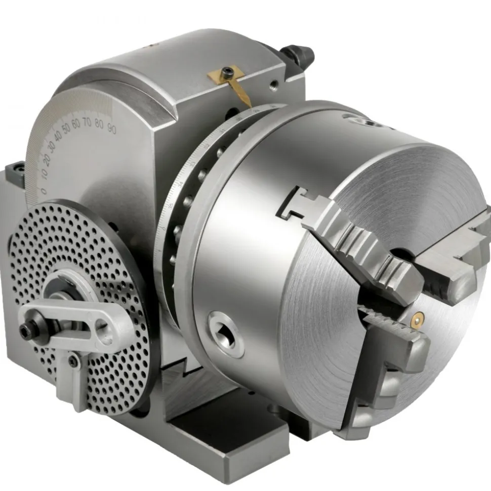 VEVOR Dividing Head BS-1 Dividing Head Set 6" 3-jaw Chuck Semi Universal Milling Set with 6" Chuck+Tailstock+Dividing Plates for Milling Grinding Drilling Machine