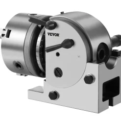 VEVOR Dividing Head BS-0 5Inch 3 Jaw Chuck Dividing Head Set Precision Semi Universal Dividing Head for Milling Machine Rotary Table Tailstock Milling Set (5 Inch Chuck)