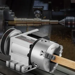 VEVOR Dividing Head, K11-100mm 3-Jaw Chuck, CNC Router Milling Machine Rotational Axis 4th Axis A Axis Indexing Head, 2.6