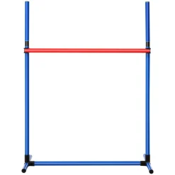 VEVOR Dog Agility Training Equipment, 4 PCS Set - Adjustable High Hurdles and Jump Ring, Puppy Obstacle Course Jump Starter Kit with Poles Storage Bag for Backyard, Indoor, Outdoor