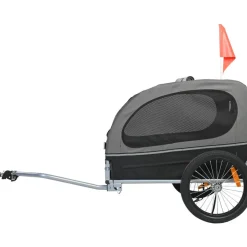 VEVOR Dog Bike Trailer, Supports up to 100 lbs, 2-in-1 Pet Stroller Cart Bicycle Carrier for Small & Large Dogs, Easy Folding Frame with Quick Release Wheel, Universal Bicycle Coupler, Internal Leash