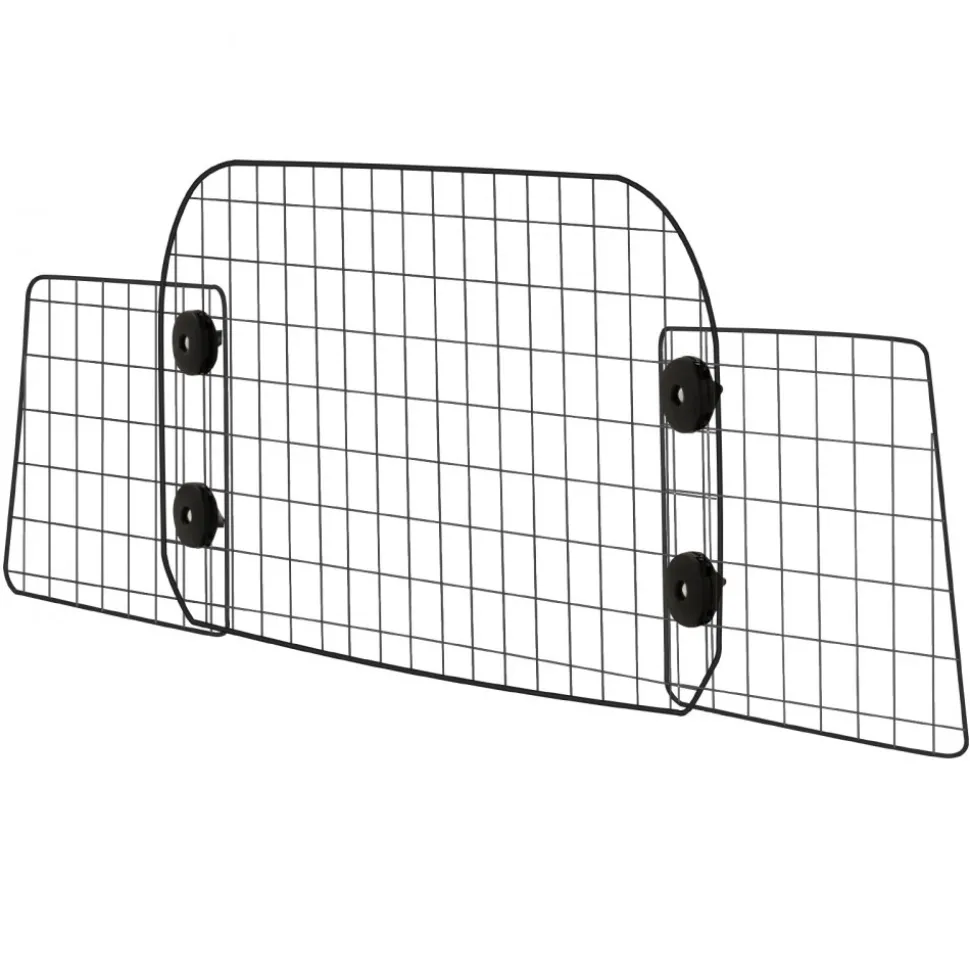 VEVOR Dog Car Barrier, 38"-66.3" Adjustable Car Divider for Trunk Cargo Area, Universal-Fit Back Seat Heavy-Duty Wire Mesh Dogs Separator Guard Net, Vehicle Pet Barrier for Sedans, Trucks and SUVs