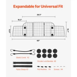 VEVOR Dog Car Barrier, 36.6