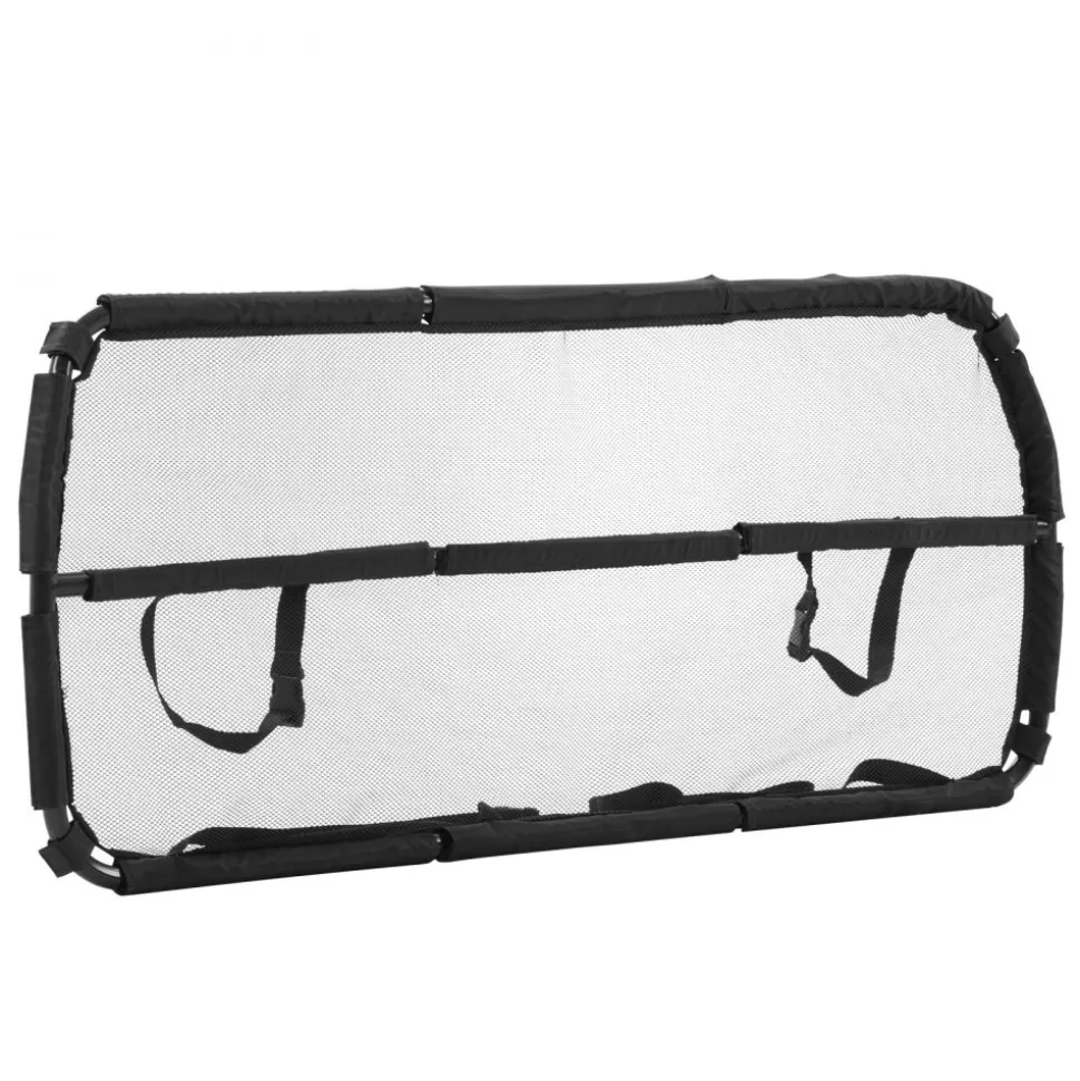 VEVOR Dog Car Barrier, 46" Wide Car Divider for Cargo Area, Vehicle Pet Barrier with See Through Net Mesh, Universal-Fit Dog Car Barrier for Small-Sized SUVs, Trucks and Vehicle, Black