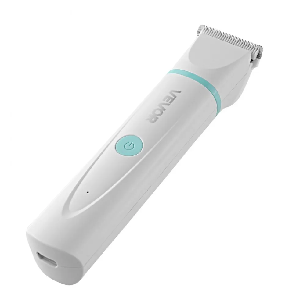 VEVOR Dog Clippers for Grooming, 4 in 1 Dog Grooming Kit, Low Noise, Rechargeable Pet Shaver with 6 Combs & 4 Detachable Blades, Waterproof Cordless Pet Hair Trimmers Nail Grinder Set for Dogs Cats