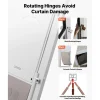 VEVOR Dog Door for Sliding Glass Door, 75 7/8" to 80 11/16" Adjustable Height, Aluminum Alloy Frame with Flap and Lock, for Extra Large-Sized Dogs, 180° Swing-Open Sliding Glass Pet Doors