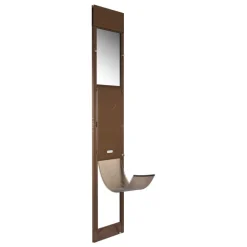 VEVOR Dog Door for Sliding Glass Door, 75 7/8 to 80 11/16 in Adjustable Height, Aluminum Alloy Frame with Rotating Hinges, Lock Design, 13 5/8 x 23 5/8 in Flap, Sliding Glass Pet Door for Renters