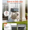VEVOR Dog Door for Sliding Glass Door, 75 7/8" to 80 11/16" Adjustable Height, Aluminum Alloy Frame with Flap, Rotating Hinge, Lock Design, for Medium-Sized Dogs, Sliding Glass Pet Doors for Renters