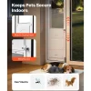 VEVOR Dog Door for Sliding Glass Door, 75 7/8" to 80 11/16" Adjustable Height, Aluminum Alloy Frame with 3-Layer Flap and Rotating Hinge, for Extra Large-Sized Dogs, Sliding Glass Pet Doors for Renter