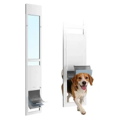 VEVOR Dog Door for Sliding Glass Door, 75 7/8