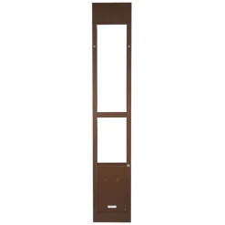 VEVOR Dog Door for Sliding Glass Door, 75 7/8 to 80 11/16 in Adjustable Height, Aluminum Alloy Frame with Rotating Hinges, Lock Design, 10 1/4 x 16 1/4 in Flap, Sliding Glass Pet Door for Renters