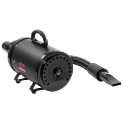 VEVOR Dog Dryer, 2000W/2.7HP Dog Blow Dryer, Pet Grooming Dryer with Adjustable Speed and Temperature Control, Pet Hair Dryer with 4 Nozzles and Extendable Hose, Black